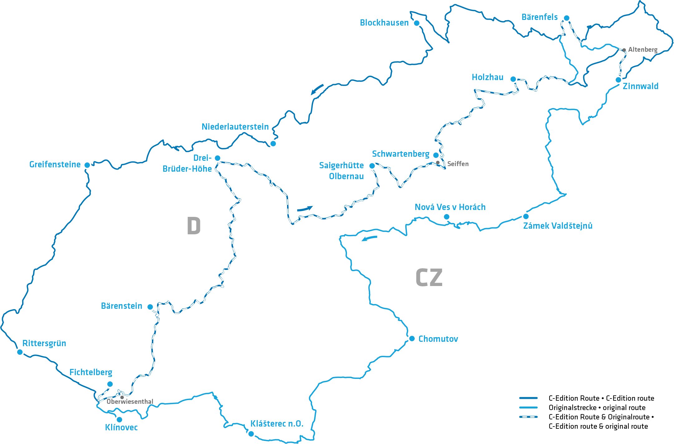 SMQr Route C-edtion_Originalstrecke Rennrad Event Erzgebirge Ore Mountains Germany